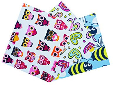 Go Optical Microfiber Glasses Phone Lens Screen Cleaning Cloths Cute Animals Owl Bee & Rainbow Hearts X 3 Microfibre