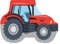 Trecker Traktor Form-Kissen