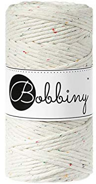 Bobbiny Macrame Kordel 3mm - 100m - (Regenbogen)