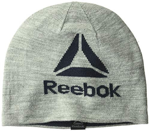 Reebok Men's Accessories Herren Reversible Beanie Hat Strickmütze, Navy, Einheitsgröße