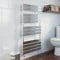 DuraTherm® 1200 x 600mm Flat Panel Heated Towel Rail Radiator Modern Central Heating Bathroom Warmer Wall Mounted Ladder Rad, Polished Chrome