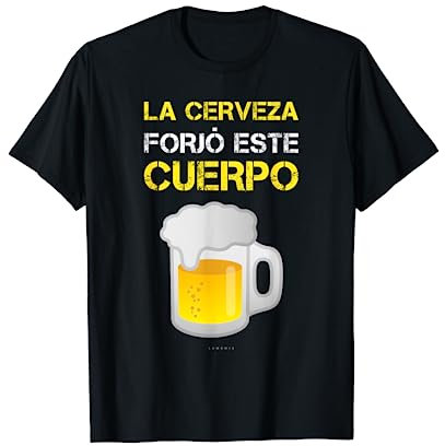 Cerveza Forjó Cuerpo Camisetas Hombre Divertidas Manga Corta Camiseta