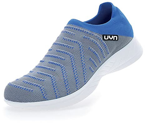 UYN Herren 3D Ribs Sneaker, Grey/Blue, 47 EU