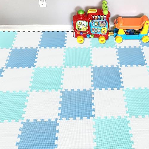 YIMINYUER® 25 Teilige (30cm×30cm×1cm Einzelstück), Puzzlematten Baby, Puzzlematte Spielmatte, Babys Puzzle Matten, Kinder Spielmatten R01R07R08G301025