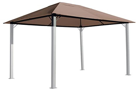 QUICK STAR Ersatzdach für Pavillon Paris 3x4m Pavillondach Taupe Beigegrau