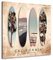 Kunstgestalten24 Leinwandbild California Surfing Wandbild Kunstdruck Raum- u. Wanddekoration Übergrößen