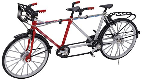 JUMZ Tandem-Fahrrad-Modell, Simulation Mini-Tandem-Fahrrad, abnehmbares Spielzeug für, Tischdekoration, einfache Montage