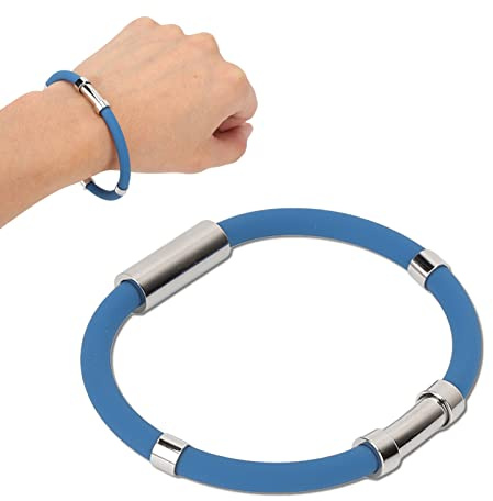 Dioche Braccialetto Antistatico Braccialetto di Rimozione Elettrostatica Silicone Elimina Il Braccialetto Antistatico Antistatico per Gli Sport Invernali(Blu)