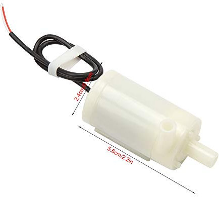 Bomba de Acuario DC, 3V/5V/6V, Bomba de Fuentes Horizontales Anfibias de bajo Ruido, 3V, 5V, 6V, Agua de Anfibio, Pequeño de Circulación Sumergible, Fuente del Estanque
