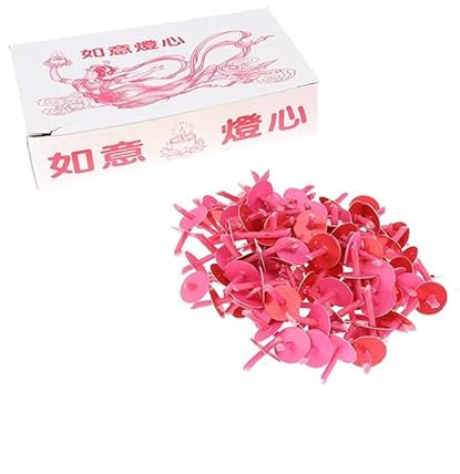 120 Stücke Kerze Dochte Öllampe Docht Herstellung Zubehör DIY Schwimmkerze Handgemachte Halter Kerosinlampe DIY Kit Kerze Zubehör (Color : Rot)