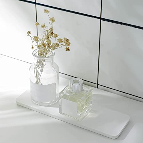 Soap Dishes, Water Absorbing Stone Tray Diatomite Earth Coasters Soap Holder Fast Drying Stone Sink Tray 2PCS