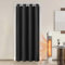 Lapalife Blackout Türvorhang mit Ösen,Raumverdunkelung Thermisch isolierter Vorhang Drapierung für Türen und Fenster für Fenster und Tür, thermoisolierend, Haus und Dekoration,132x203cm,Schwarz