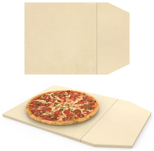Pietre per pizza di ricambio per Ooni Karu 16 Multicombustibile Forno per pizza all'aperto Cordierite Cottura Pietre per pizza Ooni Pietre da forno per pizza Accessori per pane, torte, pasticceria e