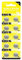 MUNDDY - 10 X Pilas de botón alcalinas AG8 LR55 391 SR1120 191 LR1120 bateria Blister 10 Unidades
