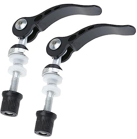 XINGYUXUXIN 2 Pcs Bicycle Seatpost Clamps Aluminum Alloy Bike Seat Clamps Quick Release Skewer Bolt Clips for Folding Bicycle Mountain Bike