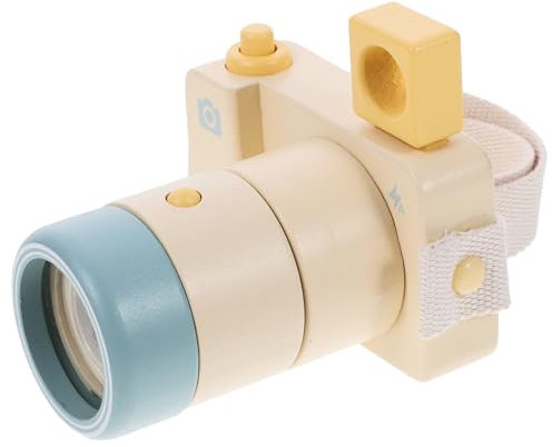 TOYANDONA Jouet Caméra Kaléidoscope Bois Appareil Photo Avec Lentille Décoration Amusante Pour Fêtes Et Anniversaire
