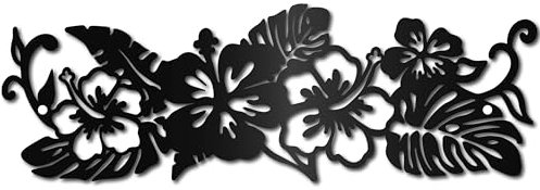 CREATCABIN Monstera Metall-Wandkunst-Dekor,Tropische Blumen,Schwarze Wandschilder,Eisen-Hänge-Metallornament,Wandskulptur,Geschenk Für Zuhause,Büro,Garten,Wohnzimmer,Dekoration,Weihnachten,30x10cm