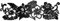 CREATCABIN Monstera Metall-Wandkunst-Dekor,Tropische Blumen,Schwarze Wandschilder,Eisen-Hänge-Metallornament,Wandskulptur,Geschenk Für Zuhause,Büro,Garten,Wohnzimmer,Dekoration,Weihnachten,30x10cm