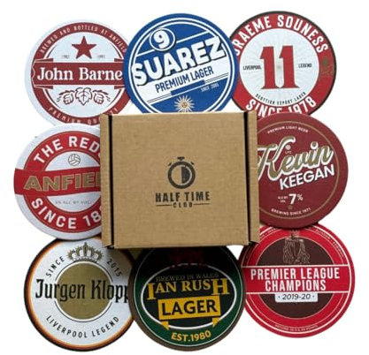 Liverpool 2nd Edition Football Beer Mat Coasters - Perfect for a Gift or Present for Any Liverpool Fan (8-Pack)
