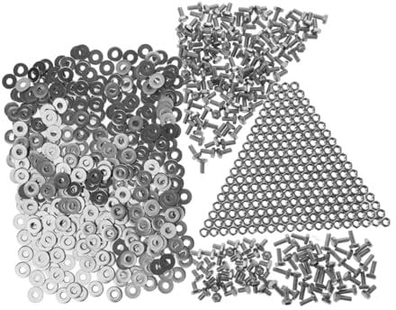 CLISPEED 10 Sets Carriage Bolt Stainless Bolts and Nuts Kit Nuts Assortment Kit Bolt Kit Stainless Steel Bolts and Nuts Bolt and Nut Assortment Nut and Bolt Assortment Washers for Bolts