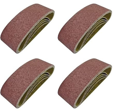 EETOOLS - 60 x 400 mm Mixed Grade Sanding Belts, P40, P60, P80, P120, Set of 20 belts