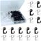 SHSHbuy Push Pin Haken,50 Stück Transparente Reißzwecke,Reißnagel mit Plastikbox,Karte Nagel Pinnadeln,Haken für Fotowand,Pinnwandnadeln für DIY,Bulletin Board,Fotos,Wandkarten,Kalender