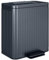 HOMCOM Dual Kitchen Bin, 2 x 20L Double Bin for Recycling and Waste, Fingerprint-proof Pedal Bin with Soft-Close Lid, Removable Inner Buckets, Black