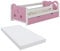 VitaliSpa Kinderbett Jessica, Rosa/Weiß, 70x140 cm mit Schublade und Matratze