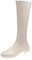Stivali sopra il ginocchio da donna in vernice sexy – Stivali alti al ginocchio con cerniera posteriore stretch a gambo basso stivali da donna con punta tonda in pelle PU, beige., 37