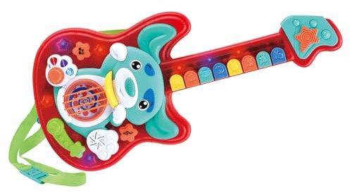 Playgo Meine erste Gitarre mit Lichteffekt Tiergeräusche Songs UVM