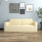 ShGaxin Stretch Sofahusse 2-Sitzer Creme Polyester-Jersey, Sofa Überzug, Sofabezug, Sofa Cover, Sofa Überwurfdecke, Sofaüberwurf, Couchbezug, Sofaschoner
