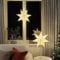 Christmas Lamp Shade with Festive Decorations - Holiday Candlelight Glow for Living Room, Bedroom & Dining Room | Seasonal Xmas Décor (Lamp Shade, lace/White, 48 cm)