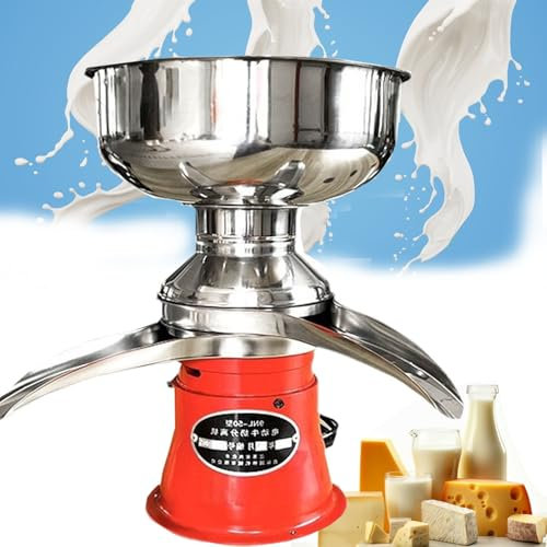 DHMYYXGS Séparateur De Crème,Centrifugeuse De Lait électrique Séparateur50 L/H,Séparateur De Crème Au Lait Entier 9500 TR/Min Séparateur De Lait pour Lait De Vache,Lait De Chèvre,Ferme