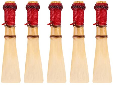 5 Stück Hochwertiges Neues Fagottrohr, Professionelle Qualität mit Dunklem, Sattem Klang, Mittlere Stärke, Tolles Zubehör für Fagott, Manuell Ausgewähltes Feines Rohr, Solide