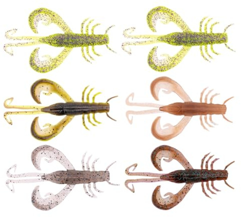ZECK - Gummikrebs - Action-Craw - Edward | 4,5 cm - Color Mix 1 (6 Stück)