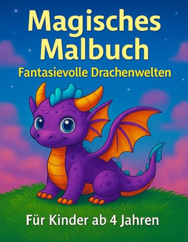 Magisches Malbuch: Fantasievolle Drachenwelten: Zum Ausmalen für Kinder ab 4 Jahren