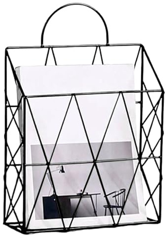 demaxiyad Dokumentenhalter zur Wandmontage – Ordner-Organizer aus Metalldraht, platzsparend, für Tür, Haus, Büro, Schlafzimmer
