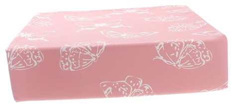 Kinder Esszimmerstuhlkissen Sitzkissen Erhöhen, Abnehmbar Rosa | Twill, Schwamm und Kunststoff, 1 Stück, für Esszimmerstuhl, Praktische Sitzerhöhung