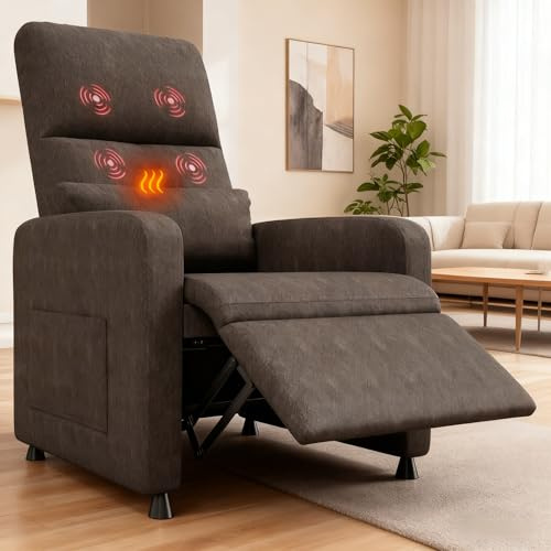 Elektrischer Fernsehsessel mit Massage, Heizung & Fußstütze | Elektrisch, Wärmefunktion, Wohnzimmer, Schlafzimmer, Büro