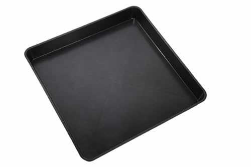 Easy Act Anzuchtschale ungelocht 60 x 60 x 7 cm, schwarz, Kunststoff Pflanzschale Saatschale für Samen und Jungpflanzen