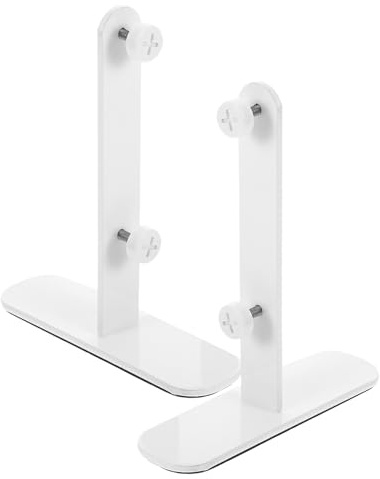 2 Stück Lochplatten Tischständer aus Kohlenstoffstahl für Schreibtische | T‑förmig, Weiß Lackiert, für Lochwandpaneele und Lochplatten an Arbeits oder Studiertischen