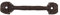 zeitzone Rustikaler Griff Schubladengriff Möbelgriff Gusseisen Antik-Braun 14cm