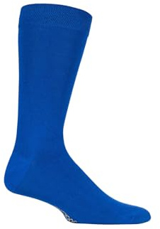 SockShop Mens Colour Burst Plain Bamboo Socks with Smooth Toe Seams Pack of 1 True Blue 7-11