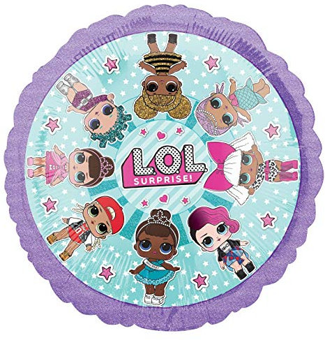 Amscan 3844501 - Standard Folienballon LOL Surprise, circa 43 cm, Kinder-Geburtstag, Geschenk, Dekoration, Heliumballon, Luftballon