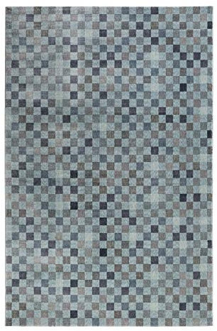 Wecon Home I Moderner Kurzflor Teppich/Läufer für Wohnzimmer, Flur, Esszimmer, Küche I Fresh Kelim I Physical 2.0 WH-0870-08 I (80x150, Blau)