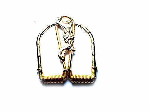 artigianale Geldklammer im Vintage-Stil, echtes Gold, mit Klappmechanismus, Geldklammer für Herren, als Schlüsselanhänger