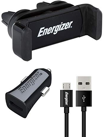 Energizer CKITB1ACMC3 - Car Kit - Cliphalter - 1 A - 1 USB - Micro-USB-Kabel im Lieferumfang enthalten - Zigarettenanzünderbuchse - Schnellladung und Synchronisierung - Schwarz