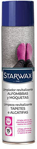 STARWAX - Limpiador Revitalizante Alfombras y Moquetas de fibras naturales, sintéticas y junco de mar - Limpia y reaviva - Sin frotar - Fórmula express - Fabricado en Francia - 600ml