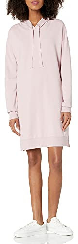 The Drop Iona Mini-robe sweat-shirt à capuche et manches longues pour Femme, Rose, XS