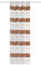 HOME WOHNIDEEN Ösenschal/Fertigschal Kiran aus blickdichtem Dekostoff mit Jacquard-Querstreifen mit Glanzgarnen, 245 x 140 cm (h x b) | Farbe:, Farbe:Kupfer